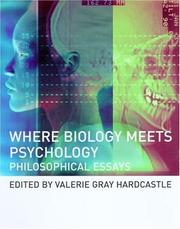 Cover of Where Biology Meets Psychology by Valerie Gray Hardcastle