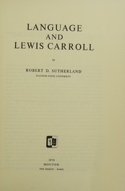 Cover of Language and Lewis Carroll by Sutherland, Robert D.