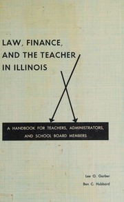 Front cover of Law, finance, and the teacher in Illinois by Lee Orville Garber