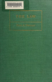 Cover of The law by René Albert Wormser