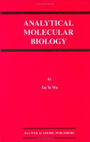 Front cover of Analytical Molecular Biology by Tai Te Wu