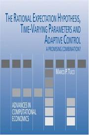 Front cover of The Rational Expectation Hypothesis, Time-Varying Parameters and Adaptive Control by Marco P. Tucci