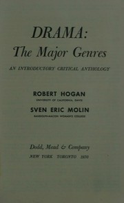 Front cover of Drama: the major genres by Robert Goode Hogan