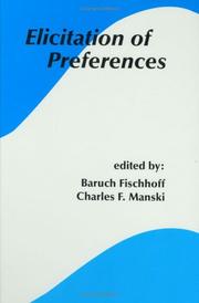 Front cover of Elicitation of preferences by Baruch Fischhoff