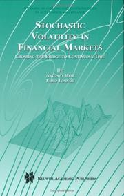 Front cover of Stochastic volatility in financial markets by Fabio Fornari