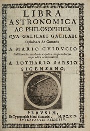 Cover of Libra astronomica ac philosophica by Orazio Grassi
