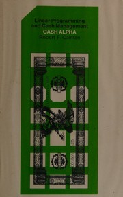 Cover of Linear programming and cash management by Robert F. Calman