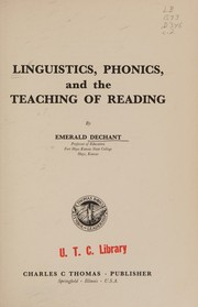Front cover of Linguistics, phonics, and the teaching of reading by Dechant, Emerald V.
