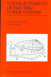 Front cover of Voltage stability of electric power systems by Thierry Van Cutsem