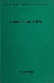 Cover of Living education by Thomas Boswell Shepherd