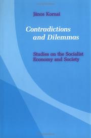 Front cover of Contradictions and dilemmas by Kornai, János.