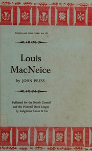 Cover of Louis MacNeice by John Press