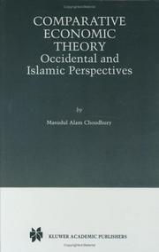 Cover of Comparative economic theory by Masudul Alam Choudhury