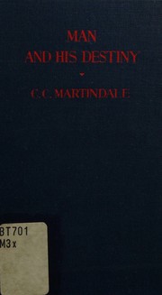 Cover of Man & his destiny by C. C. Martindale