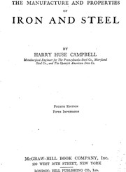 Front cover of The_manufacture_and_properties_of_iron_and_steel by Harry Huse Campbell