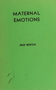 Cover of Maternal emotions by Niles Newton