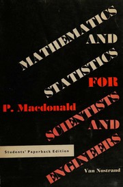 Cover of Mathematics and statistics for scientists and engineers by Macdonald, Peter mathematician.