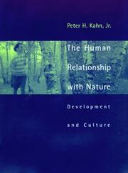 Cover of The human relationship with nature by Peter H. Kahn
