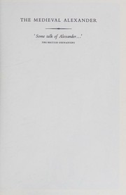 Cover of The medieval Alexander by Cary, George