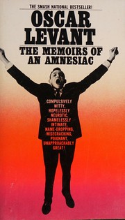 Front cover of Memoirs ofan amnesiac by Oscar Levant