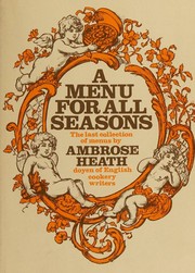 Cover of A menu for all seasons by Ambrose Heath