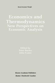 Front cover of Economics and thermodynamics by S. Peter Burley