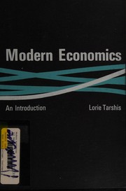 Cover of Modern economics by Lorie Tarshis