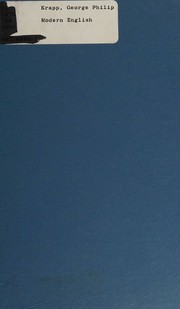 Front cover of Modern English.. by Henry P. Emerson