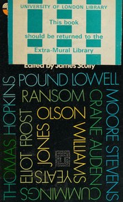 Front cover of Modern poets on modern poetry by James Scully