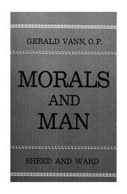 Front cover of Morals and man by Gerald Vann