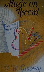 Cover of Music on record by Frederick William Gaisberg
