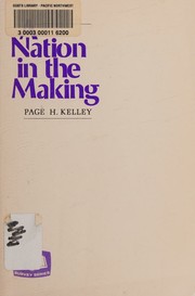 Front cover of A nation in the making by Page H. Kelley