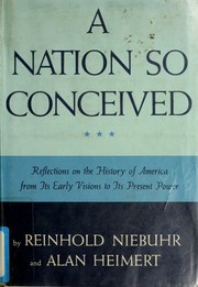 Cover of A Nation so conceived by Reinhold Niebuhr