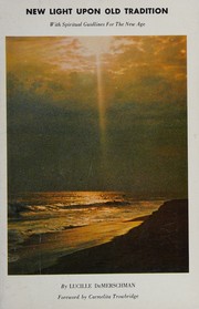 Front cover of New light upon old tradition by Lucille DeMerschman