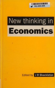 Front cover of New thinking in economics by John Richard Shackleton