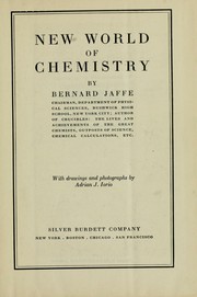 Front cover of New world of chemistry by Bernard Jaffe