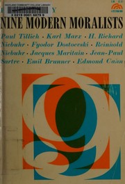 Front cover of Nine modern moralists by Paul Ramsey