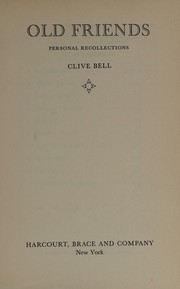 Cover of Old friends by Clive Bell