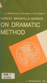 Cover of On dramatic method by Harley Granville-Barker
