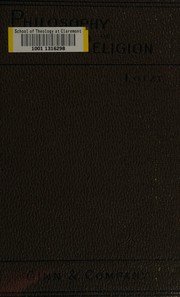 Front cover of Outlines of the philosophy of religion by Hermann Lotze