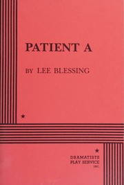 Cover of Patient A by Lee Blessing