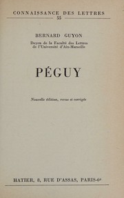 Cover of Peguy by Bernard Guyon