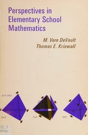 Front cover of Perspectives in elementary school mathematics by M. Vere DeVault