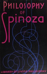 Front cover of Philosophy of Benedict de Spinoza by Benedictus de Spinoza