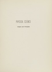 Front cover of Physical science; origins and principles by Robert T. Lagemann