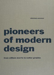 Cover of Pioneers of the modern movement by Nikolaus Pevsner