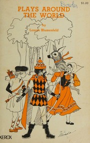 Cover of Plays around the world by Lenore Blumenfeld