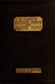 Front cover of Poems and prose of Orion T. Dozier by Orion Theophilus Dozier