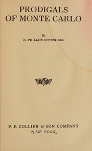 Front cover of Prodigals of Monte Carlo by Edward Phillips Oppenheim