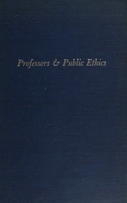 Cover of Professors & public ethics by Smith, Wilson